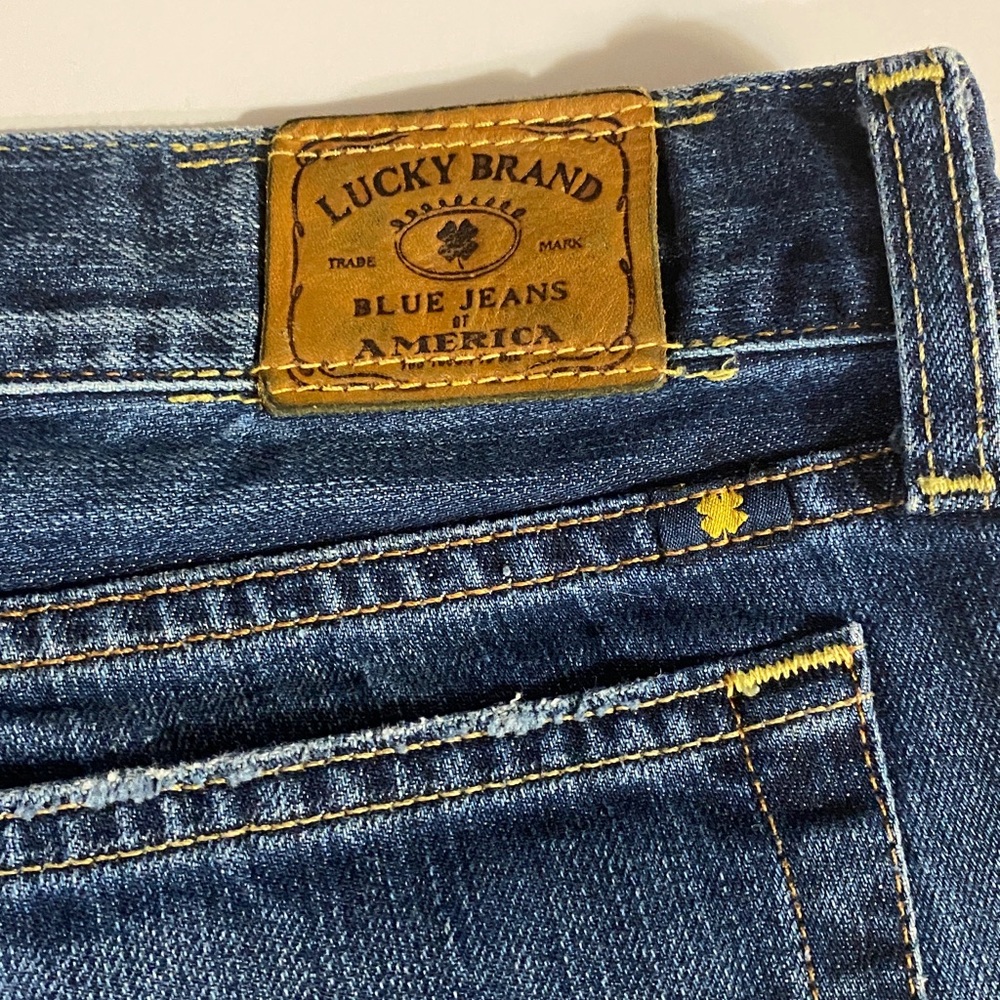 Lucky Brand Shorts, Denim, Cotton, Sz 4, Waist 27, Distressed, Riley shorts - Picture 13 of 14